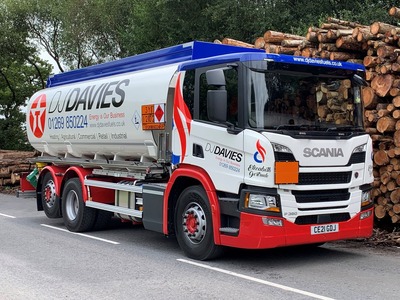 Latest Delivery - New Scania P360 20,000 LTR Magyar ADR Fuel Tanker for DJ Davies 